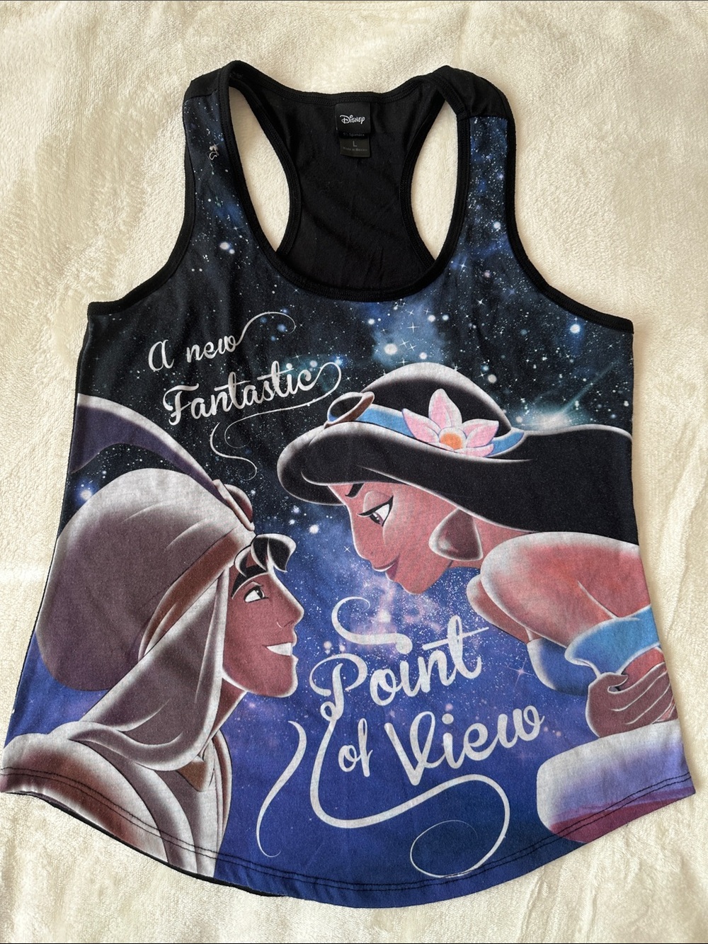 Disney Aladdin and Jasmine Racerback Tank Top